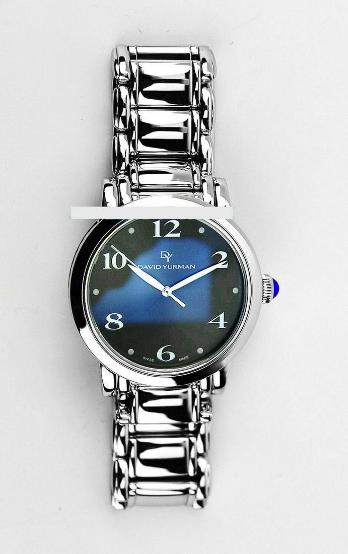 DAVID YURMAN STAINLESS STEEL & STERLING SILVER WATCH: THIS IS A TIMELESS CLASSIC! EVEN PLEASING TO TOUCH IT!I'm keeping one for myself, can't let it go! :)))THIS IS A UNISEX WATCH.100% BRAND NEW, NEVER WORN100% AUTHENTICThis is an UNISEX Model.ALL BOXES