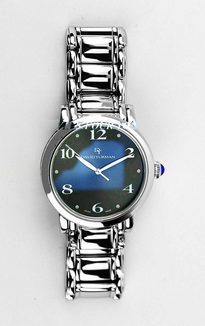 DAVID YURMAN STAINLESS STEEL & STERLING SILVER WATCH: THIS IS A TIMELESS CLASSIC! EVEN PLEASING TO TOUCH IT!I'm keeping one for myself, can't let it go! :)))THIS IS A UNISEX WATCH.100% BRAND NEW, NEVER WORN100% AUTHENTICThis is an UNISEX Model.ALL BOXES