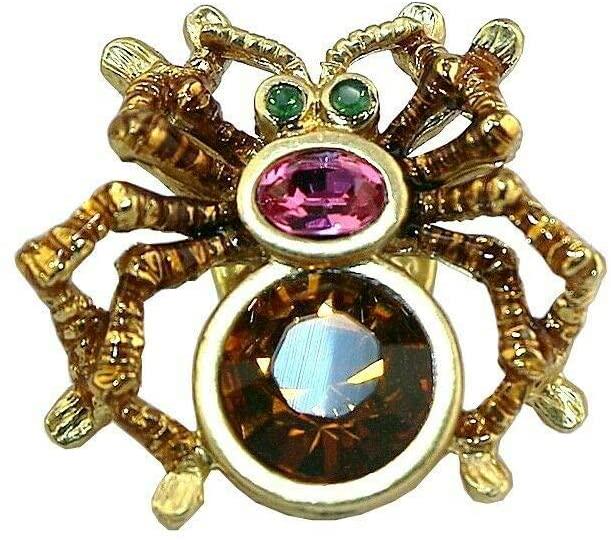 Jay Strongwater TACK PIN Baby Spider: JAY STRONGWATER Pins Collection SUPER RARE BABY SPIDER TACK PIN Approx. 1" Long x 1" Wide Swarovski Crystals Brand New, ORIGINAL BOX
