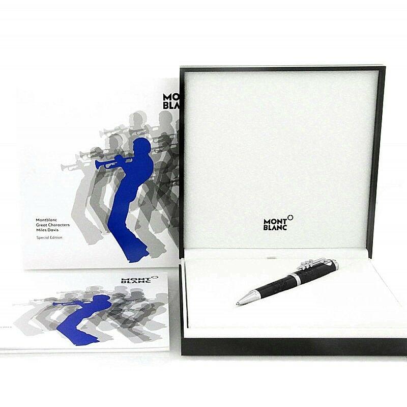 MONTBLANC GREAT CHARACTERS MILES DAVIS BALLPOINT PEN: MONTBLANCFrom GREAT CHARACTERS CollectionSPECIAL EDITIONMILES DAVIS BALLPOINT PENCOMES IN ORIGINAL BOX WITH PAPERS.This Great Characters Edition is honoring one of the Most revolutionary and influenti