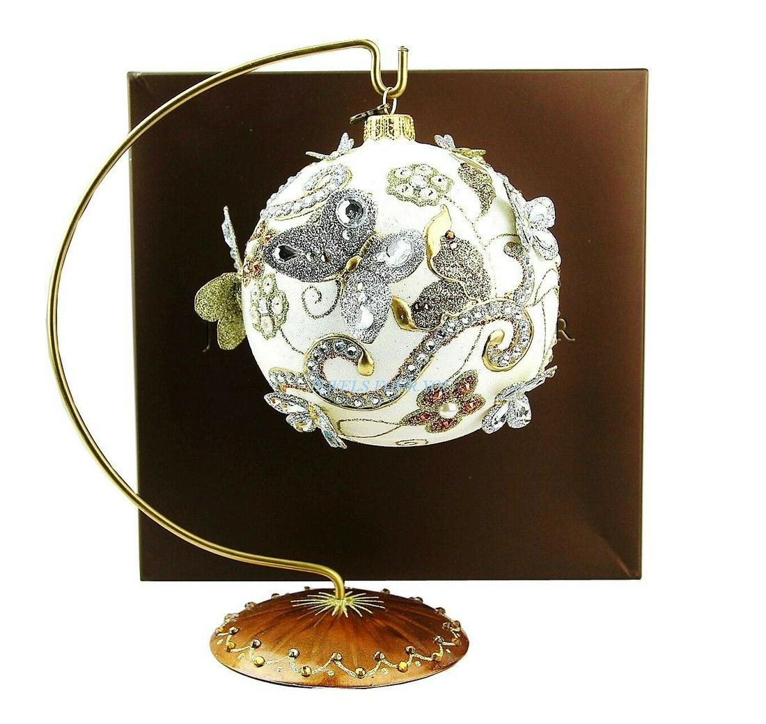 JAY STRONGWATER ARTISAN BUTTERFLY 4" GLASS ORNAMENT (1 of 5)
