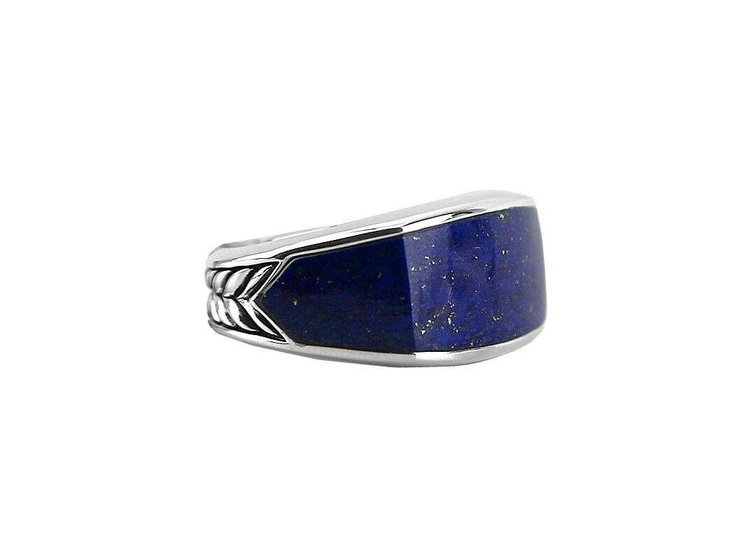 DAVID YURMAN NARROW 3 SIDED NO SEAM LAPIS RING SZ 9 NEW BOX 26 (1 of 5)