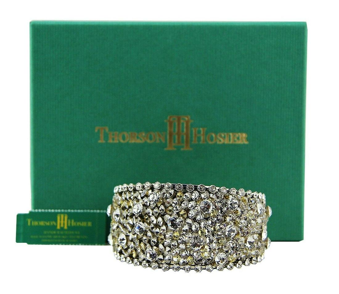 THORSON HOSIER MULTI CRYSTALS CUFF BRACELET SWAROVSKI (1 of 4)
