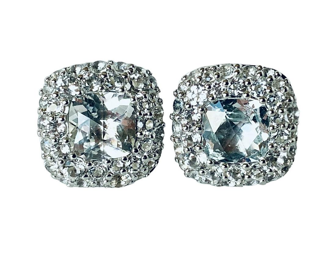 John Hardy Klasik Sterling Silver Batu Classic Chain Sapphire Earrings 9E (1 of 6)