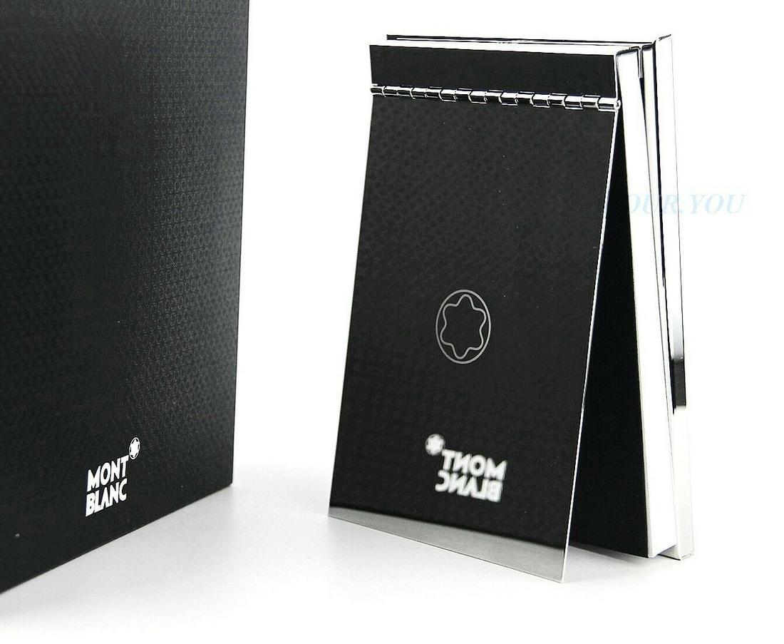 MONTBLANC DESKTOP MIRRORED STAINLESS STEEL MEMO PAD (1 of 9)