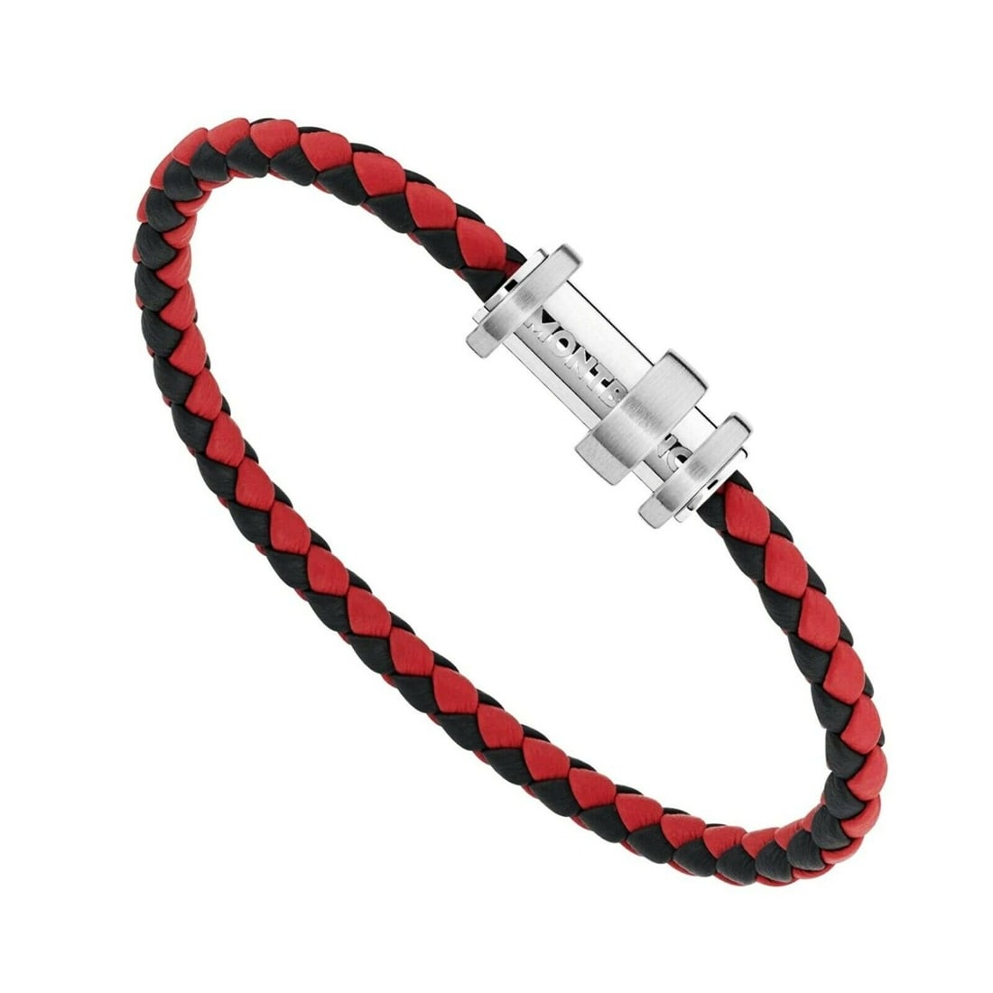 MONTBLANC TIMEWALKER WOVEN LEATHER BRACELET 8" (1 of 2)