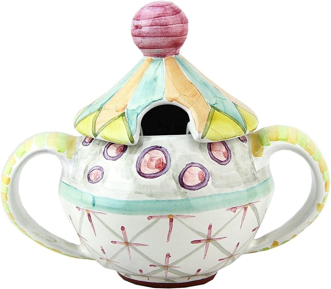 MACKENZIE-CHILDS ODD FELLOWS TAYLOR SUGAR BOWL (1 of 4)