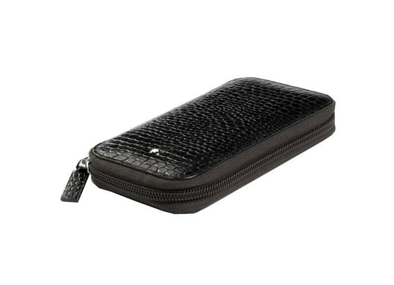 MONTBLANC BROWN MOCHA TRAVEL WATCH FOR TWO LEATHER POUCH 105788 (1 of 3)