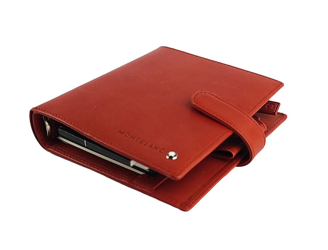 MONTBLANC MEISTERSTUCK RED LEATHER MEDIUM AGENDA PLANER ORGANIZER 101760 GERMANY (1 of 12)