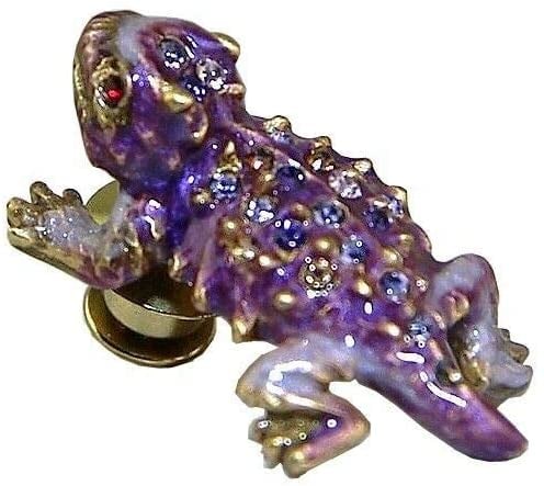 Jay Strongwater TACK PIN Super Rare Purple Horned Frog (1 of 5)