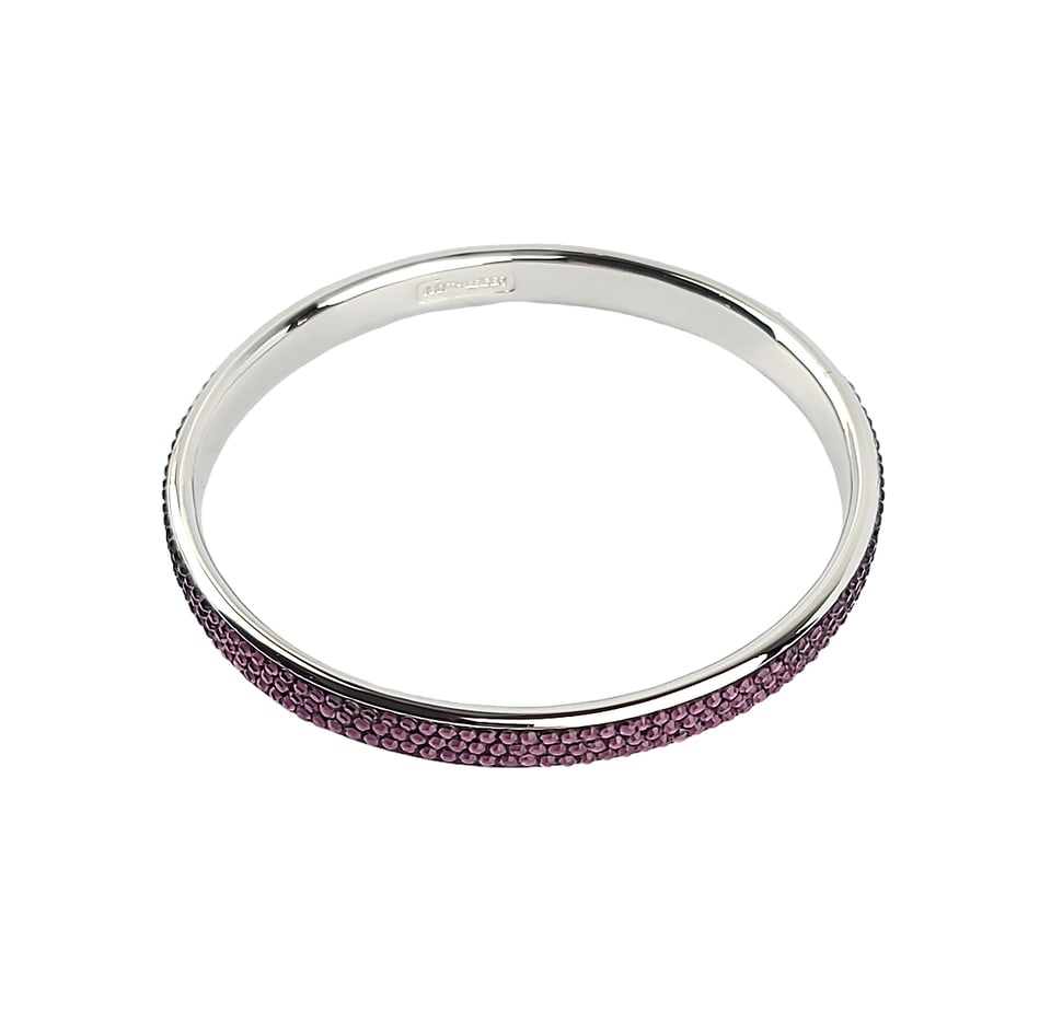 JUDITH LEIBER Paparazzi Slim Shimmy Pave Bangle Bracelet (1 of 4)
