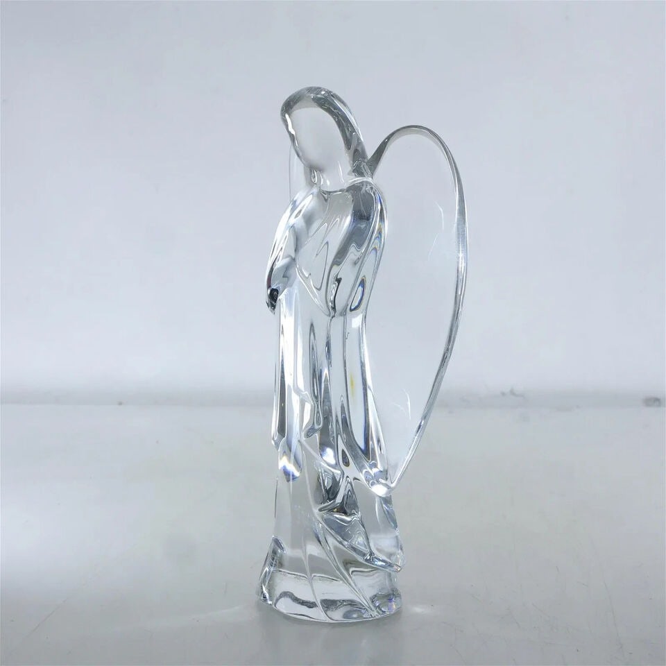 Signed BACCARAT Crystal Glass Winged Angel Figure Statue 6.5 inches height (1 of 9)