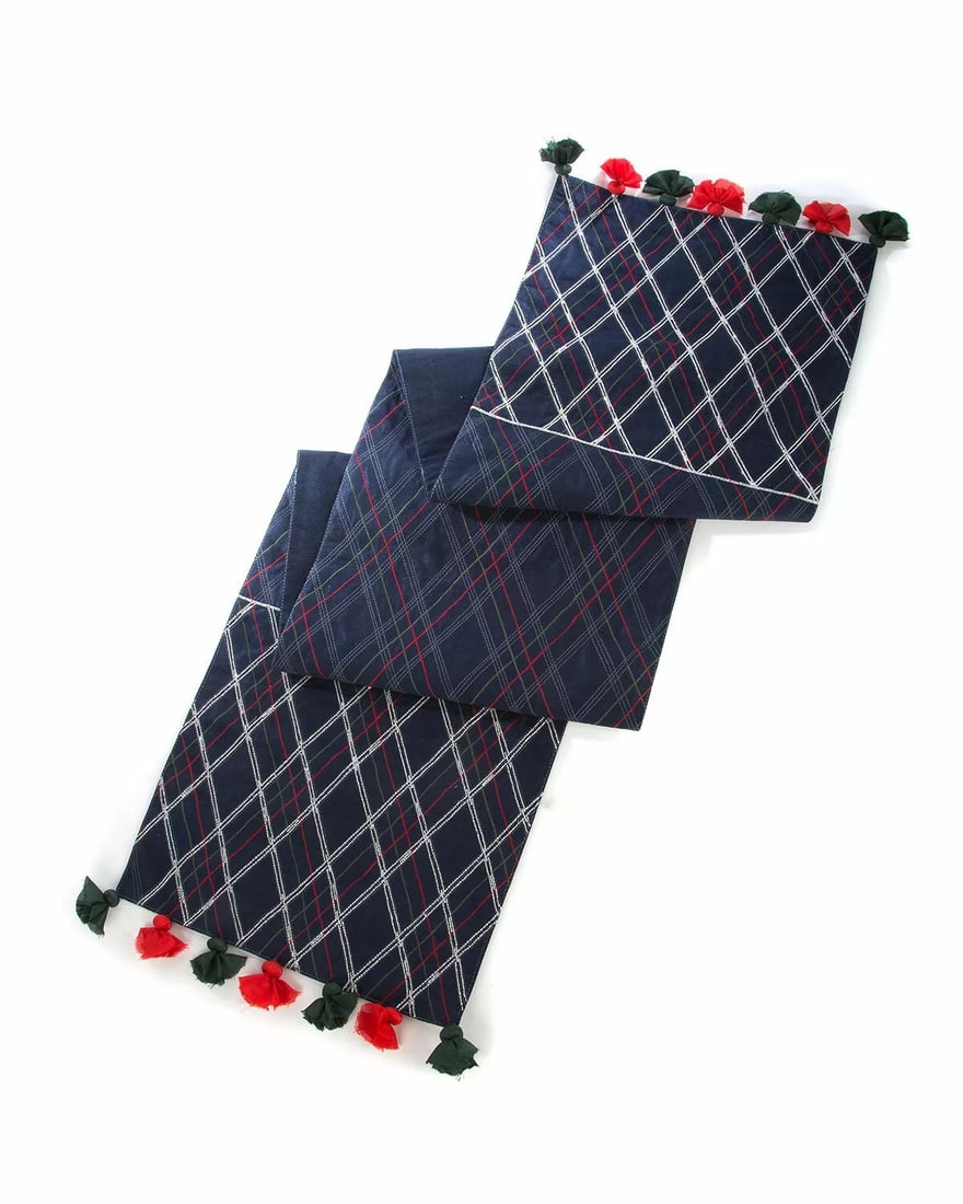 MACKENZIE CHILDS HIGHBANKS TABLE RUNNER 72" x 14" (1 of 2)