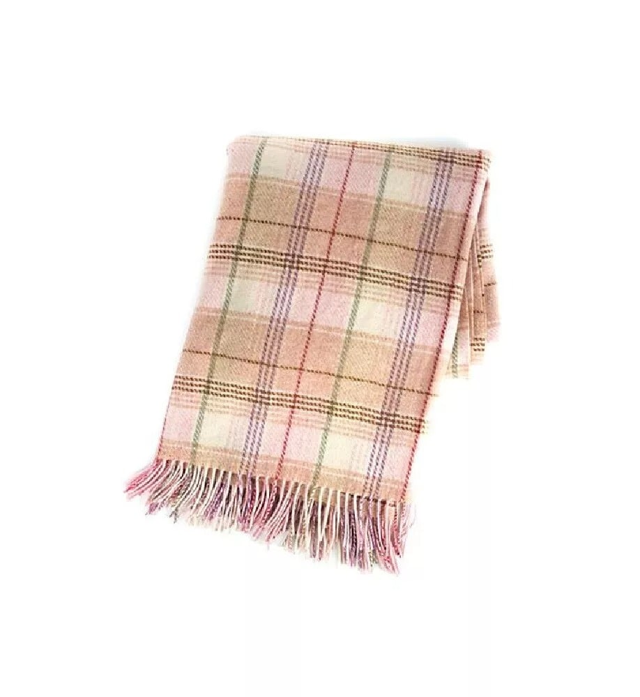MACKENZIE CHILDS GIULIETTA PLAID THROW 67"x 56" 100% SOFT WOOL MADE IN SCOTLAND (1 of 4)