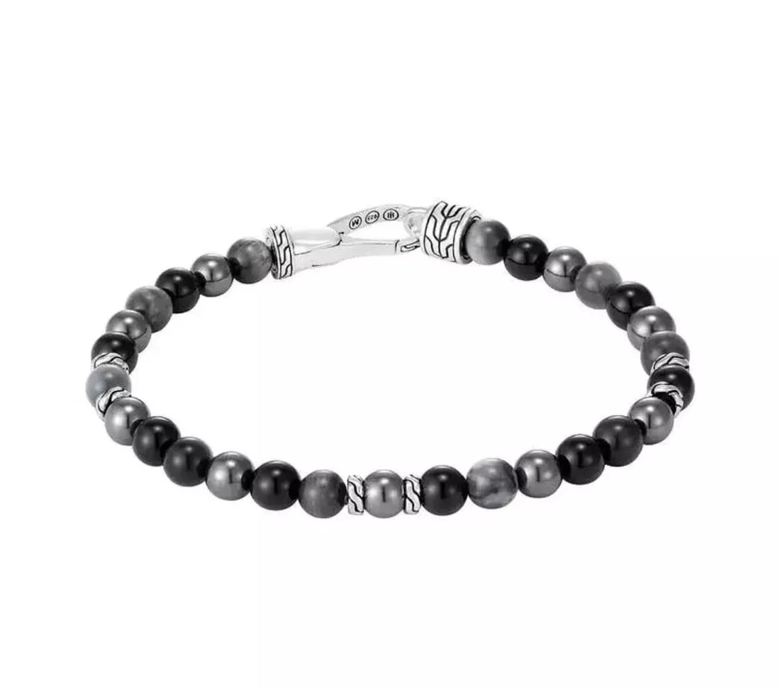 John Hardy Men's Lapis Lazuli, Sodalite Hematite Sterling SilverBracelet Brand New with Tags, (1 of 9)