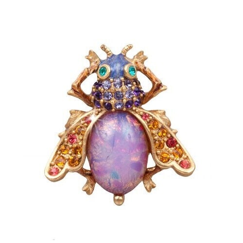 JAY STRONGWATER GORGEOUS BEJEWELED FLY PIN LUZ OPAL: JAY STRONGWATERBEJEWELED FLY PINFrom PINS CollectionName: LUZEnamel over metalFaux OpalHand-set Multi-colorSwarovski Crystals.35 mm Tall x 33 mm Wide x 10 mm ThickBrand New ORIGINAL BOX & DUST BAG