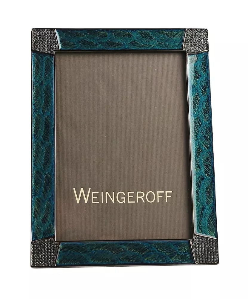 WEINGEROFF BLUE PEACOCK FRAME 5X7 (1 of 3)