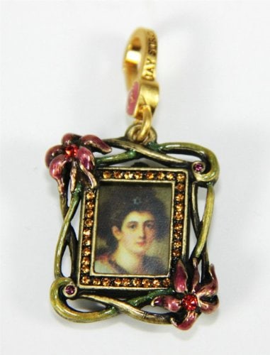Jay Strongwater Charm Lily Yeva Swarovski: Jay Strongwater Charming Collection Charm - Frame YEVA LILY Swarovski Crystals Brand New, No Box, 100% AUTHENTIC ITEM, Money Back Guaranteed. 1 1/2' x 1"