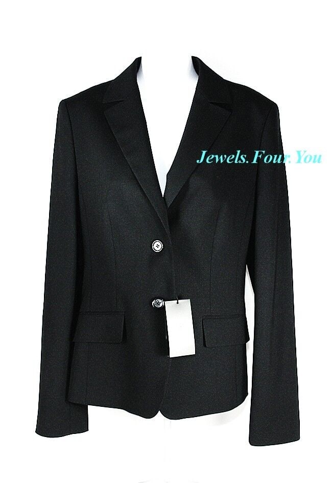HUGO BOSS Black WOOL BUSINESS "JANNA3" BLAZER JACKET SIZE 12 (1 of 8)