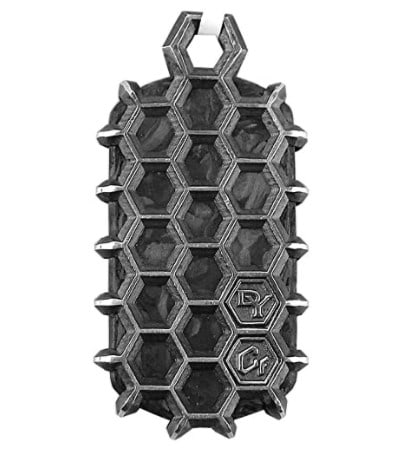 David Yurman Forged Carbon Honeycomb Dog TAG # 2T (1 of 7)