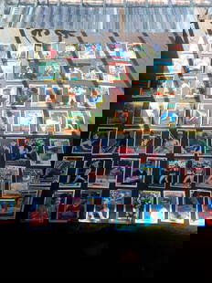 Vintage  Baseball Trading Cards  Mixed Lot of 54 Cards Produced 1980 - 1990 Mint Like New Condition.: Vintage Baseball Trading Cards Mixed Lot of 54 Cards Produced 1980 - 1990 Mint Like New Condition. 100% Authentic # 6 ROOKIES. FIRST ROUND PICKS, STARS, HALL OF FAMERS, RARE INCERTS. NOLAN RYAN, JEFF