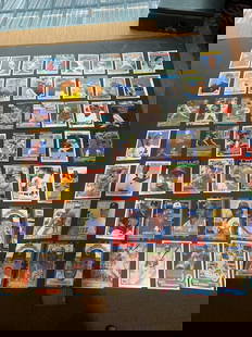Vintage Baseball Trading Cards Mixed Lot of 54 Cards Produced 1980 - 1990 Mint Like New Condition.: Vintage Baseball Trading Cards Mixed Lot of 54 Cards Produced 1980 - 1990 Mint Like New Condition. 100% Authentic ROOKIES. FIRST ROUND PICKS, STARS, HALL OF FAMERS, RARE INCERTS. NOLAN RYAN, JEFF BAGW