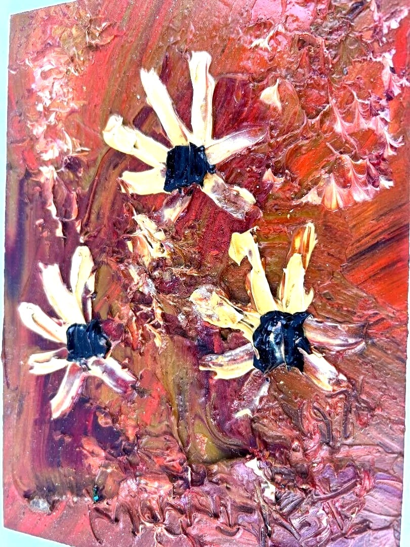 Morris Katz Signed Amazing Original Oil Painting Excellent Condition, Size 7" x 5",: Morris Katz Signed Amazing Original Oil Painting Excellent Condition, Size 7" x 5", 1981. BE A PART OF HISTORYMorris Katz Signed Amazing Original Oil Painting, Great Condition, Size 7" x 5", Nature. M