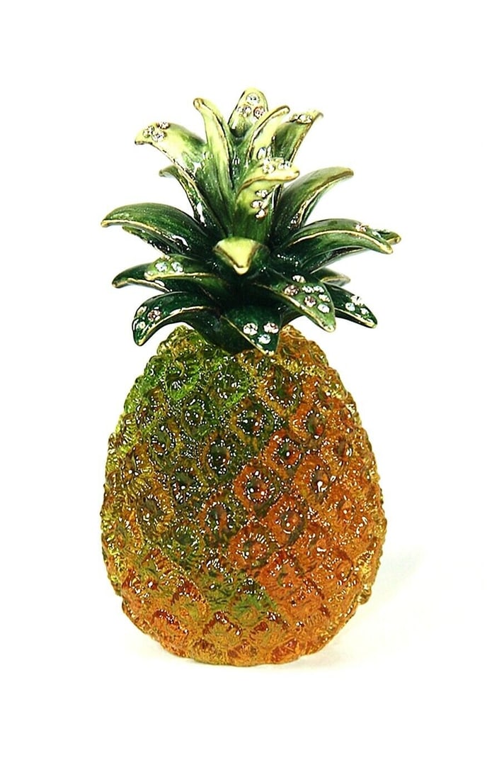 JAY STRONGWATER AHULANI PINEAPPLE MINI CLOCK - 3
