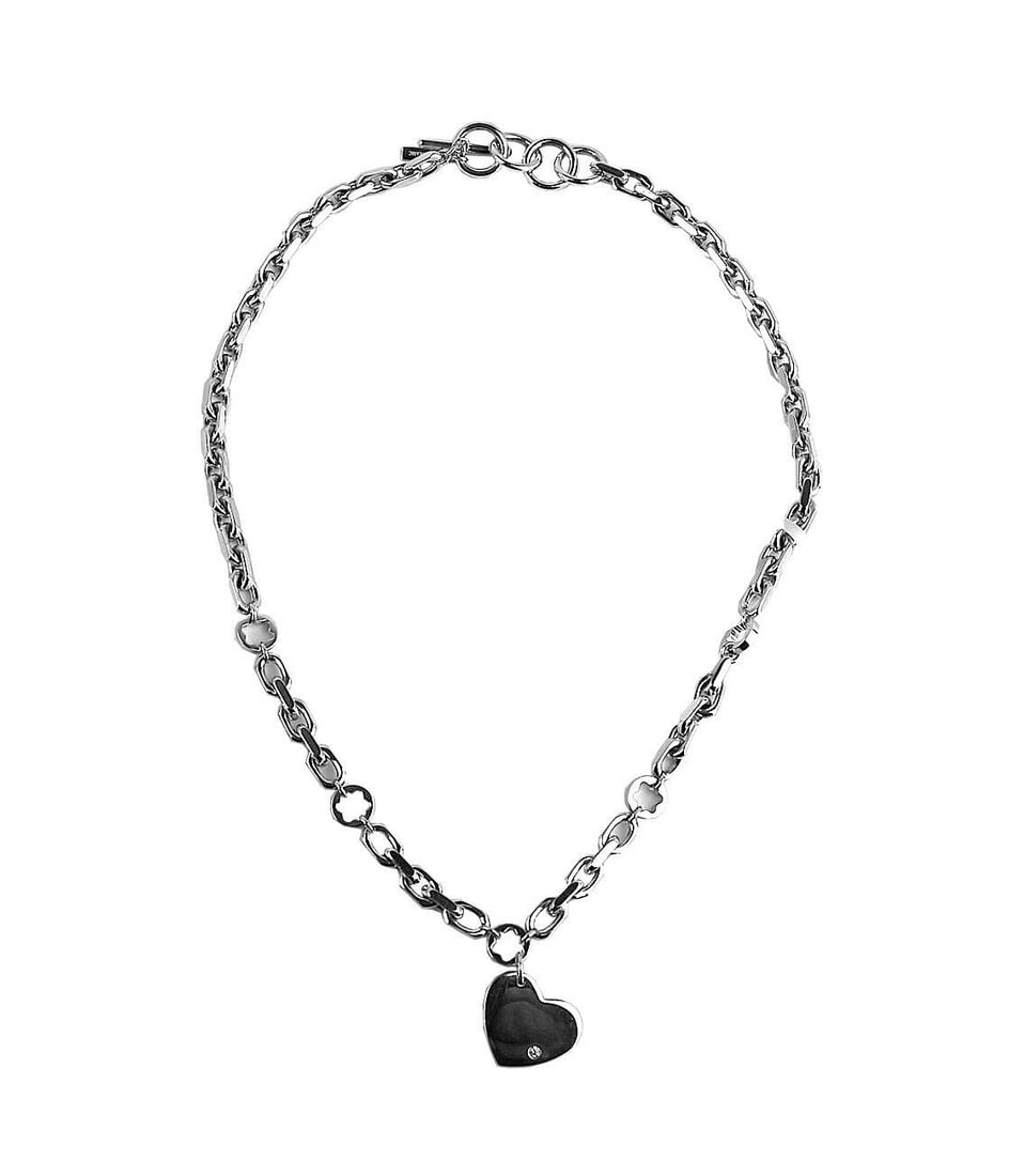 MONTBLANC ST. SILVER STAR DIAMOND LADIES CHAIN NECKLACE 36646: MONTBLANCLADIES JEWELRY CHAIN NECKLACE WITH HEART PENDANTWITH WHITE DIAMOND.925 STERLING SILVERHEART: 18 mm x 16 mmCHAIN: 18"Diamond Clarity: VS; Color: DMONTBLANC BOX, ORIGINAL MONTBLANC TAGS.NOTHING