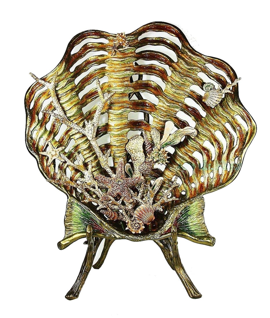 Jay Strongwater Venus Coral Reef Scallop Shell Grotto (1 of 8)