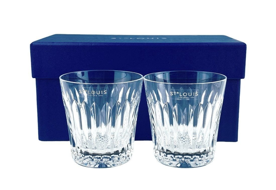 SAINT St. LOUIS Crystal Primo Crystal Tumblers, Set of 2 New Boxed France (1 of 5)
