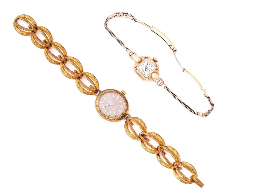 2 VINTAGE ROAMER BOUTIQUE AND BULOVA EXCELLENCY 10K FILLED WATCHES GOOD WORKING CONDITION (1 of 11)