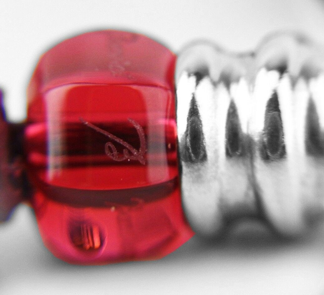 BACCARAT SHERAZADE MEDIUM RUBY RED NECKLACE ST.SILVER - 4