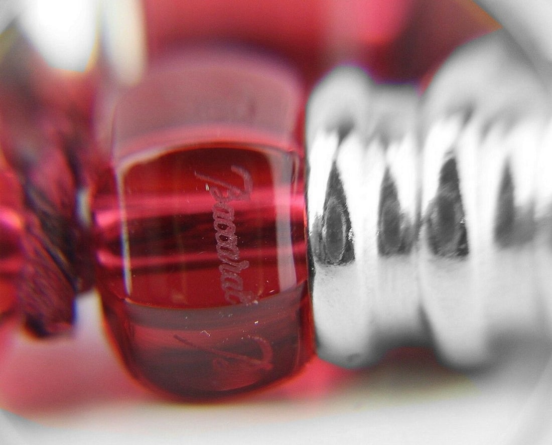 BACCARAT SHERAZADE MEDIUM RUBY RED NECKLACE ST.SILVER - 5