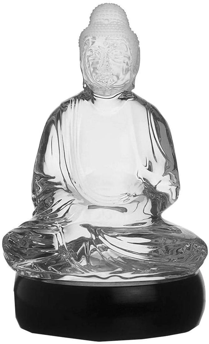 Baccarat Buddha with Stand Full Lead Clear Crystal: BACCARAT Clear Crystal Buddha Figurine WITH STAND (STAND HAS CHIPS) 100% AUTHENTIC RECENTLY BACCARAT INCREASED RETAIL PRICES, BUT YOU GETTING IT WITH GREAT OLD DISCOUNT! HANDCRAFTED FULL LEAD CRYSTAL