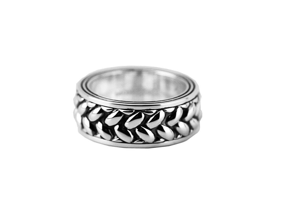 MONTBLANC vs YURMAN ST. SILVER "GRAINS DE RIZ" RING SIZE 9.25 (1 of 6)