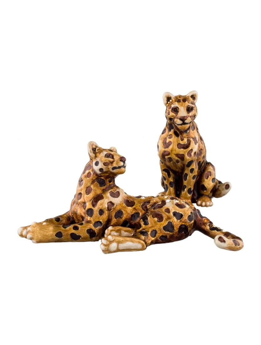 JAY STRONGWATER LEOPARD SALT & PEPPER SHAKERS SET (1 of 6)
