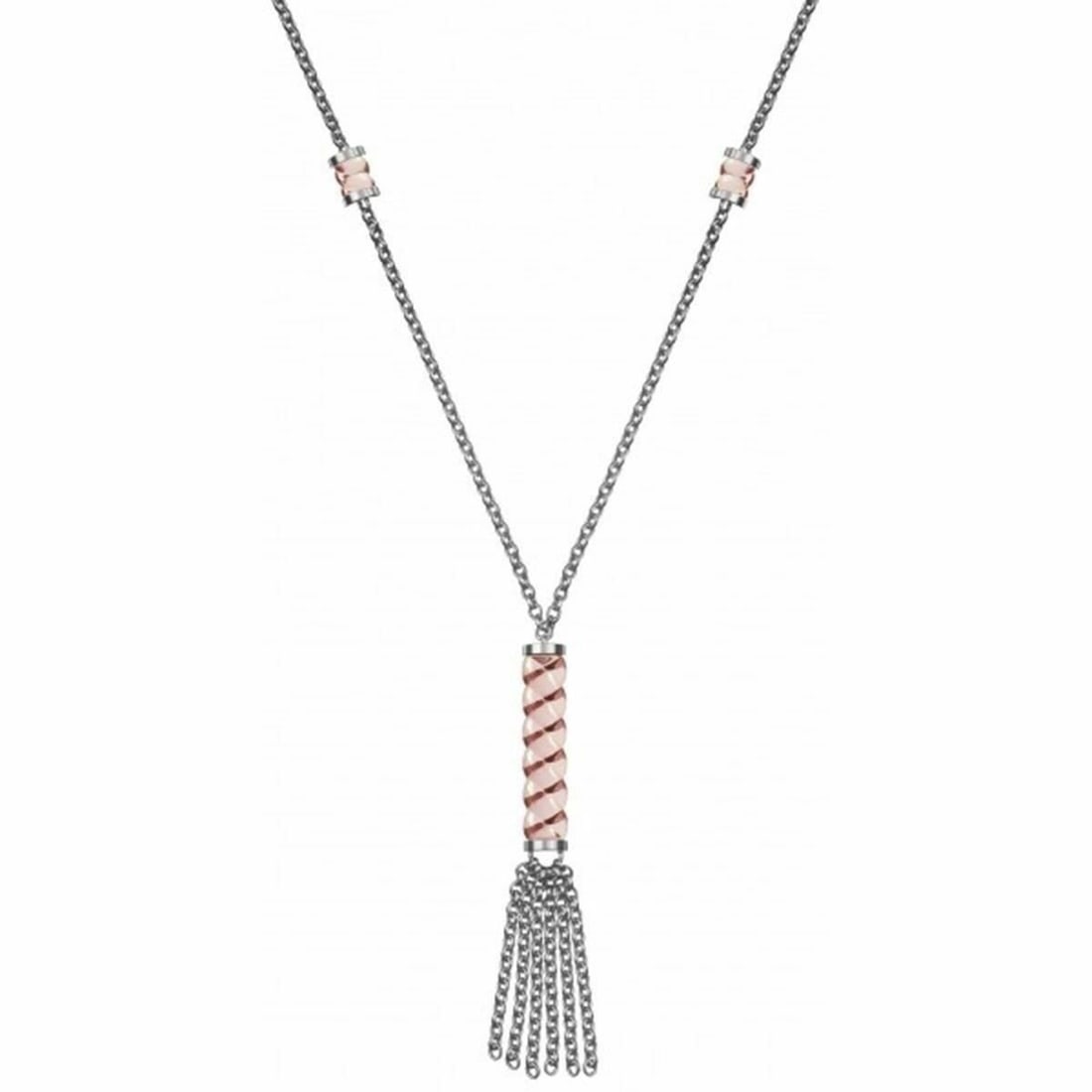 BACCARAT TORSADE ST. SILVER LARGE PINK: MADE IN FRANCE100% AUTHENTICBACCARATPINK TORSADE .925 STERLING SILVER NECKLACEMain Stones, LARGE Full-Lead Crystal.LONG 26" (Including Main Crystal) WITH 2" EXTENSIONTHICK CHAIN BRAND NEW, ORIGINAL