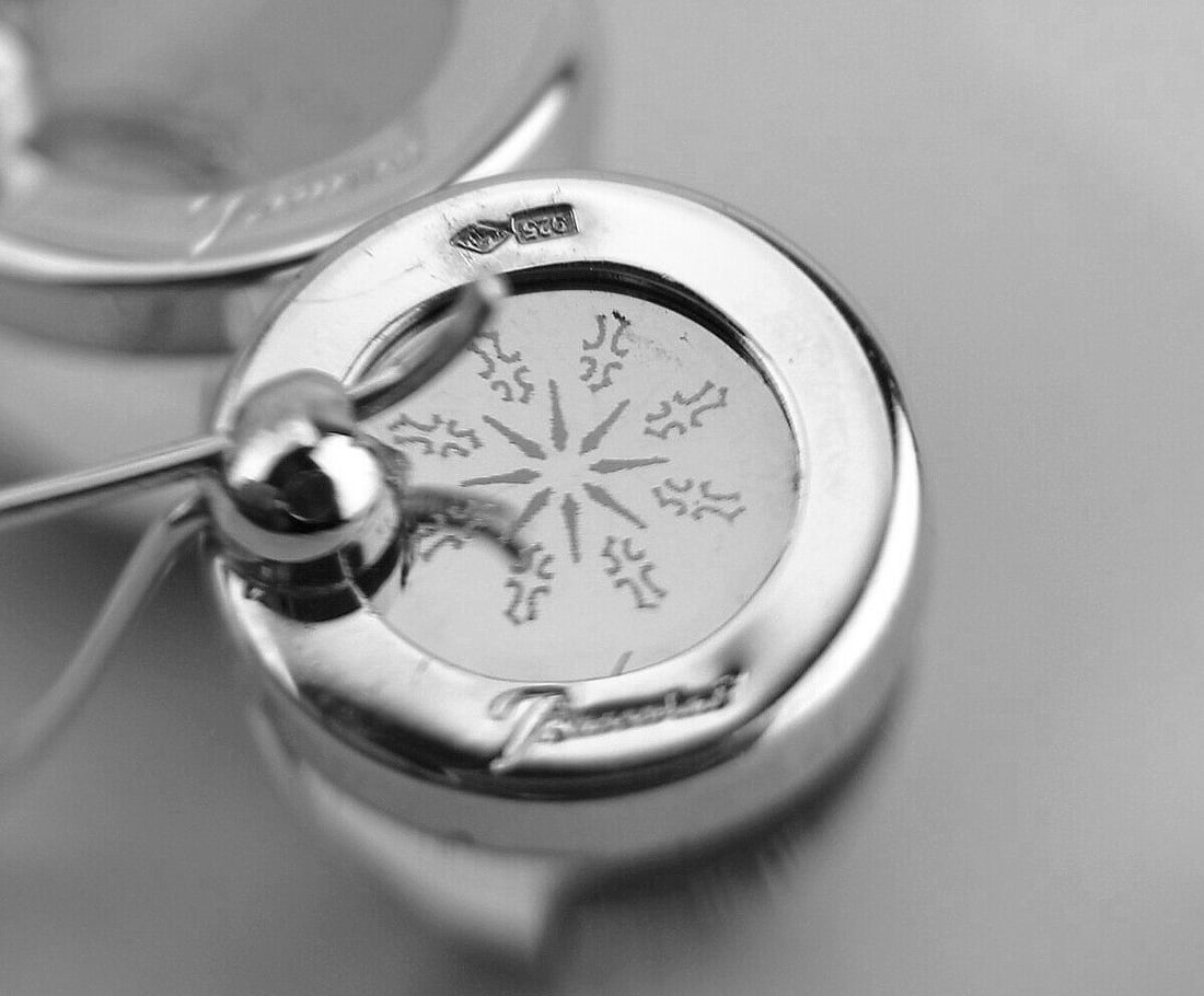 BACCARAT ROCKMANTIC ECLIPSE WIRE EARRINGS St. SILVER - 4