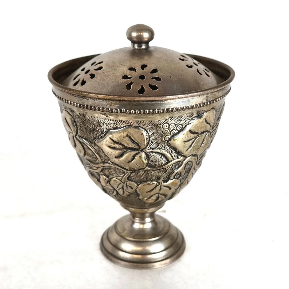 Vintage Silver Plate Round Bowl with Lid Marked " Department 56 "Great Cond.RARE (1 of 3)