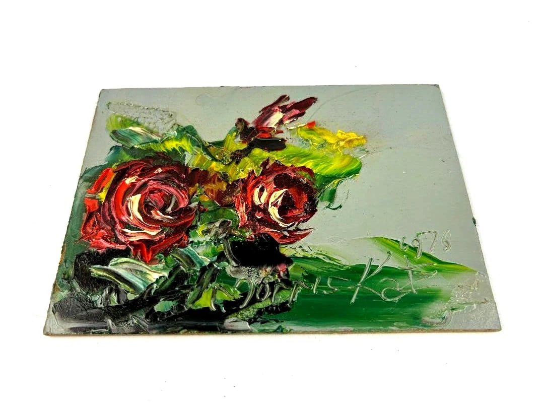 Morris Katz Signed Amazing Original Oil Painting Early Work Great Condition, Size 7" x 5" 1982. Be: Morris Katz Signed Amazing Original Oil Painting Early Work Great Condition, Size 7" x 5" 1982. Be A PART OF HISTORYCollectible ArtMorris Katz Signed Amazing Original Oil Painting, Great Condition, Si