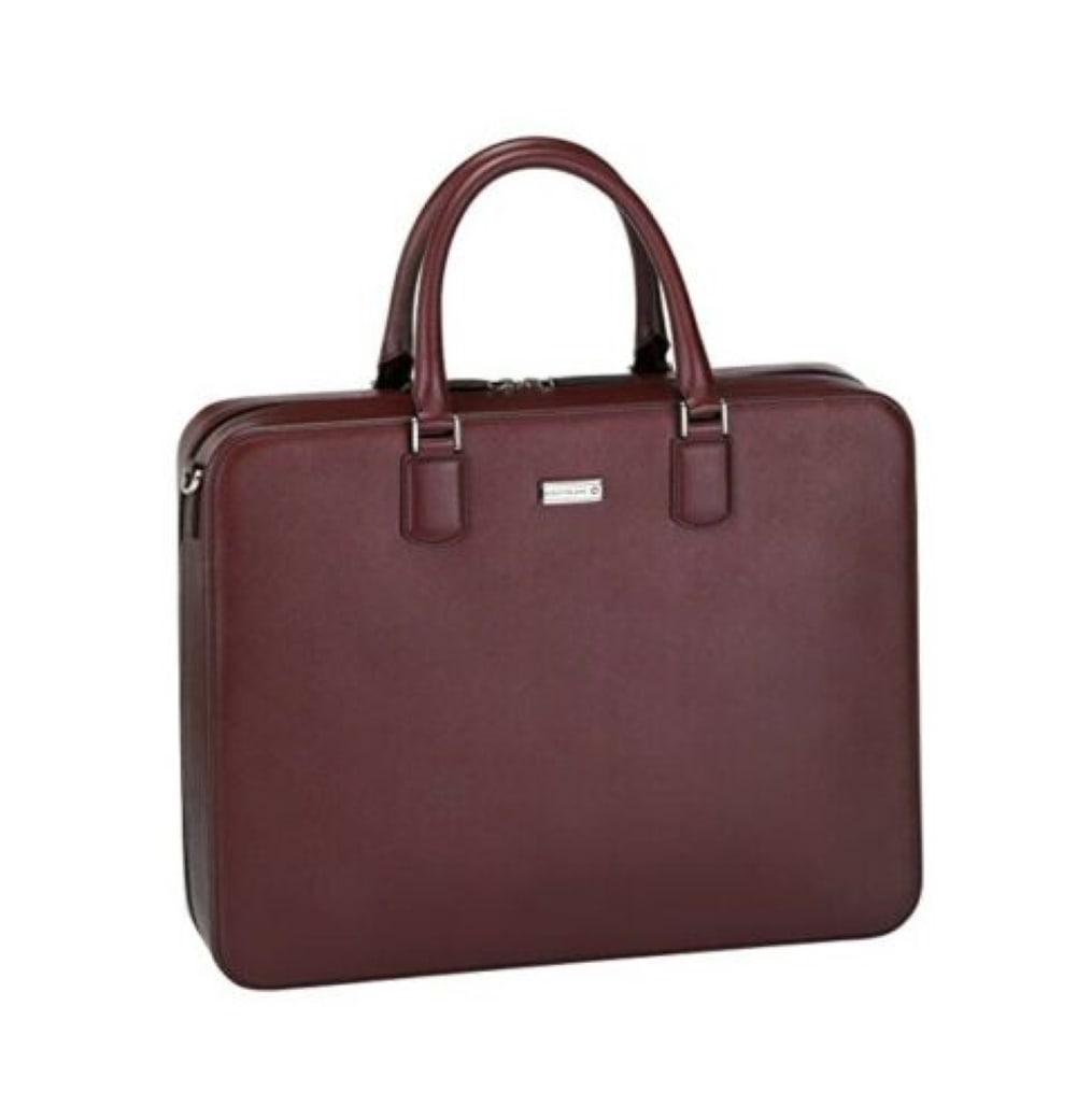 MONTBLANC MEISTERSTUCK BURGUNDY CALFSKIN SAFFIANO BRIEFCASE BAG: MONTBLANCIdent: 114525MONTBLANC MEISTERSTUCK BURGUNDY CALFSKIN SAFFIANO LEATHER BRIEFCASE BAG 109619This is an AMAZING Quality Briefcase!!!100% AUTHENTIC & 100% BRAND NEW.First Quality!MEASUREMENTS: