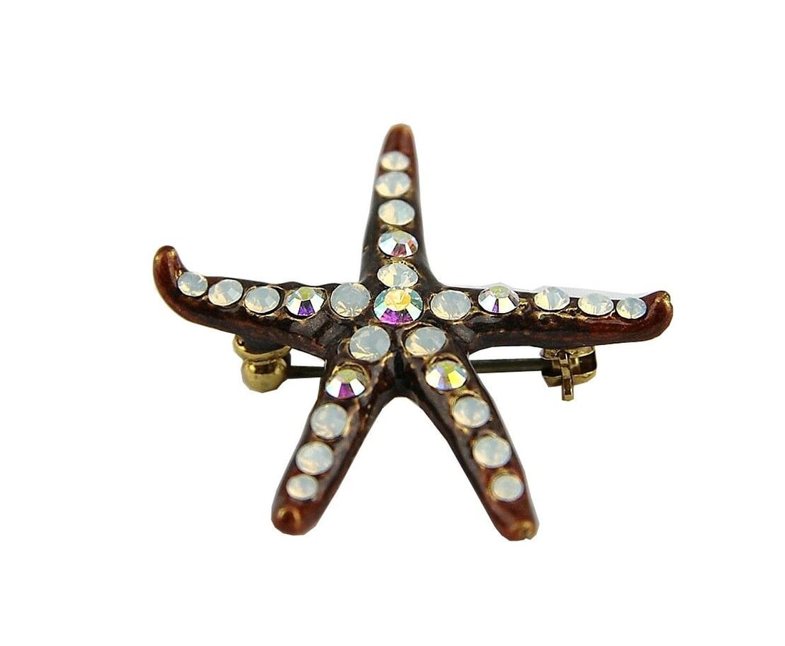 JAY STRONGWATER STARFISH BARCLAY BROOCH OR PENDANT (1 of 3)