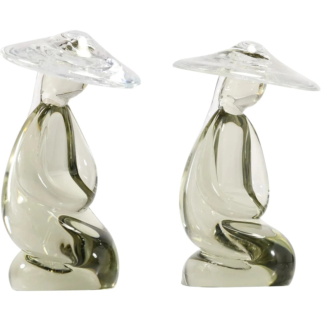 2 Signed Renato Anatra, Murano Asian Chinese Kneeling Man Glass Figurine 7.5 in.: 2 Signed Renato Anatra, Murano Asian Chinese Kneeling Man Glass Figurine size: 7.5 h 4.5 w. 100% AUTHENTICMINT LIKE NEW CONDITION. Please see all pictures as they are part of the descriptionMaster Mur