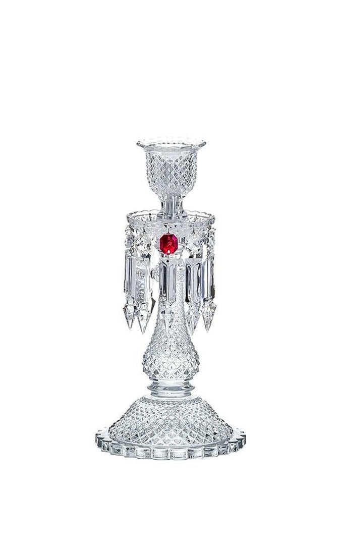 Baccarat Zenith Chandelier Candle Holder 2607197: Baccarat Zenith Chandelier Candle Holder 2607197Zenith lighting has always been characterized by diamond cuts, hanging darts, and Baccarat’s signature red crystal ornament discreetly hung amidst the