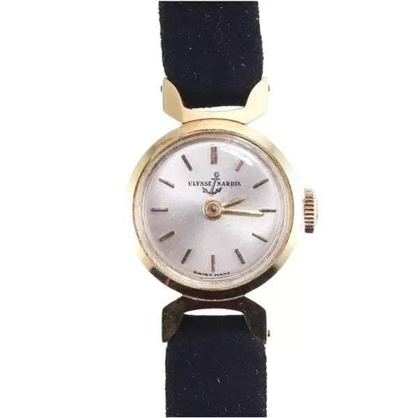 Ulysse Nardin Rare Elegant 18k Solid Gold Lady's Vintage Watch 7220 9