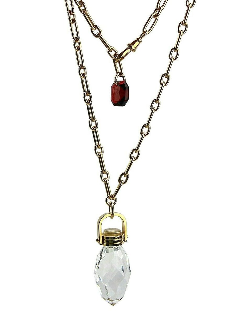 BACCARAT JEWELRY BOUCHONS DE CARAFE VERMEIL SILVER LARGE NECKLACE