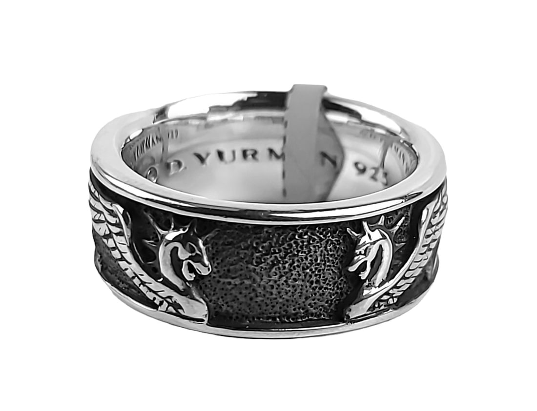 David Yurman Sterling Silver Griffin Ring Sz 10
