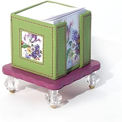 MacKenzie-Childs Flower Market Leather Note Caddy (1 of 1)