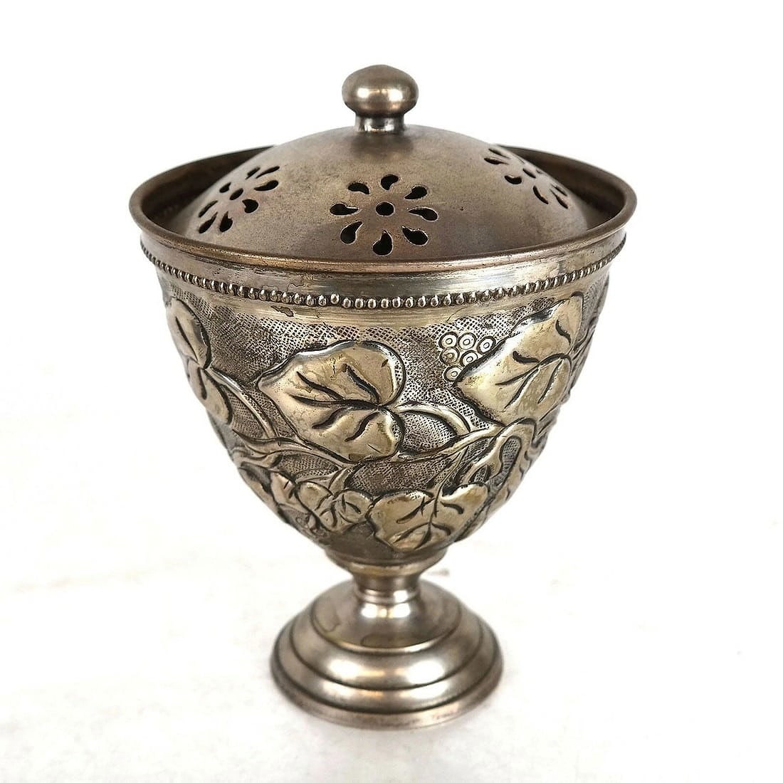 Vintage Silver Plate Round Bowl with Lid Marked " Department 56 "Great Cond.RARE (1 of 3)